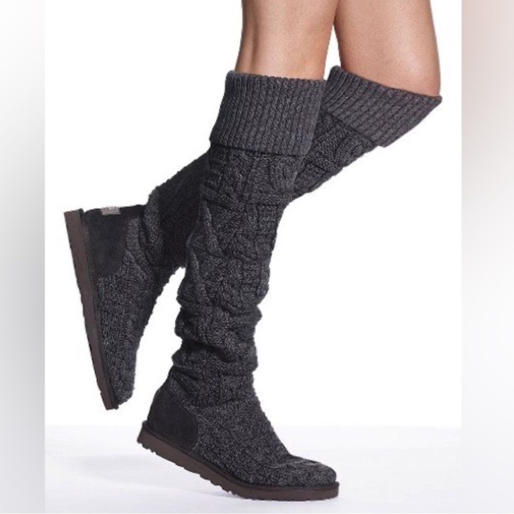 UGG Cable Knit Over-the-Knee Boots